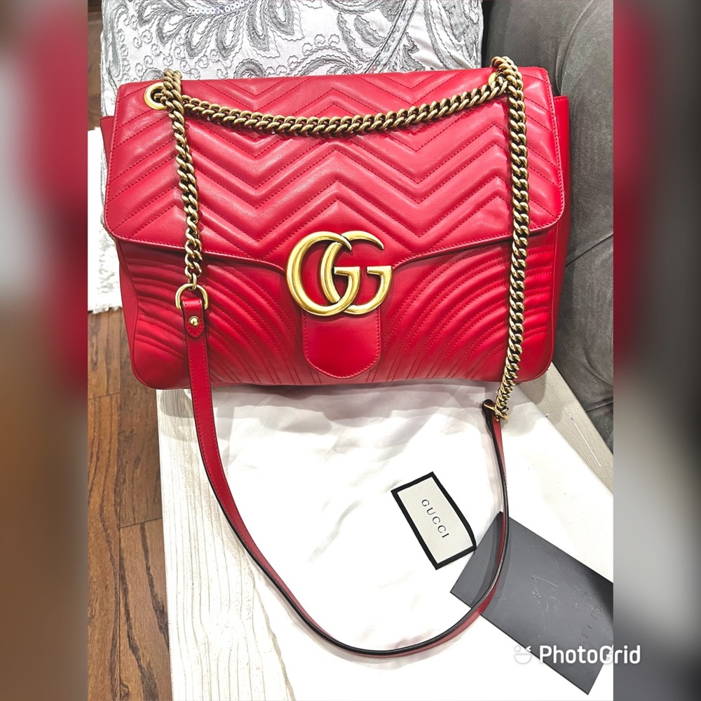 ♥️✨ Calfskin Matelasse Large GG Marmont Bag ✨♥️